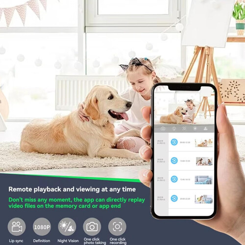 Security Camera Wireless HD Indoor Security Camera With Wireless Motion Detection For Dorm Apartment Nursery School 2