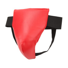 Boxing Groin Guard Red, Crotch Protector, Adjustable, ImpactResistant, Kickboxing Training For Martial Arts, Men Large