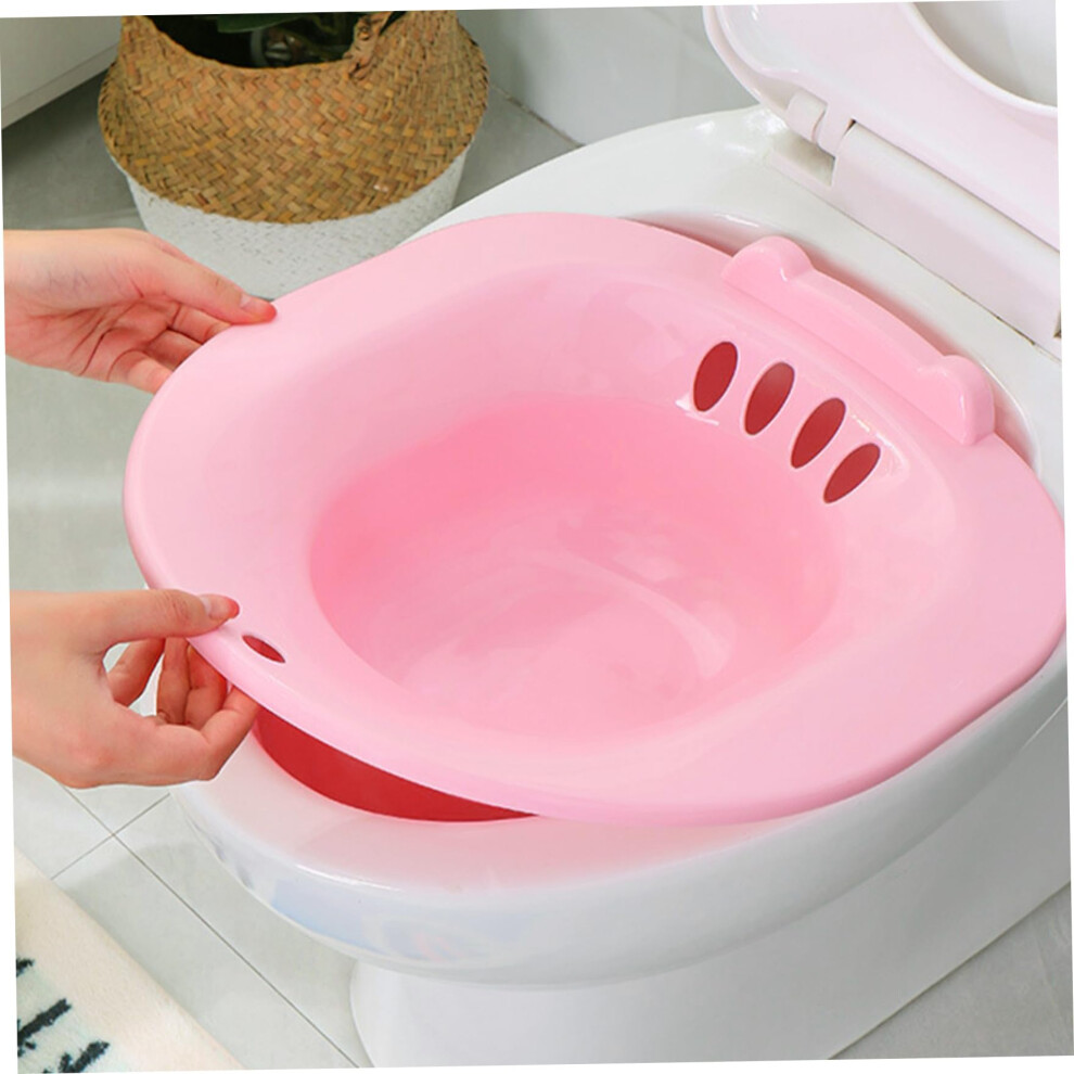 Sitz Bath Portable Bidet Toilet Seat For Universal Toilets, Postpartum Wounds, Hemorrhoids, Perineal Care, Pink 9382693061263