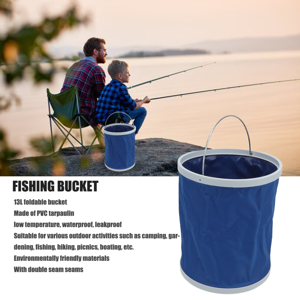 Faltbarer Eimer, 13 L, Multifunktional, Verdicktes 7592057043336