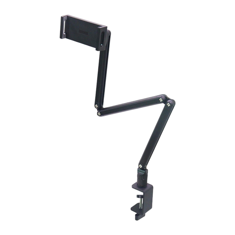 Adjustable Tablet And Laptop Stand, 360 Rotating Foldable Holder For Studio, Podcast, Gaming Black 9189345512926