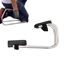 Strap On Knee Seat For Gardening, Gardening Kneeler, Stainless Steel Knee Seat Gardener Stool Portable Lightweight Black