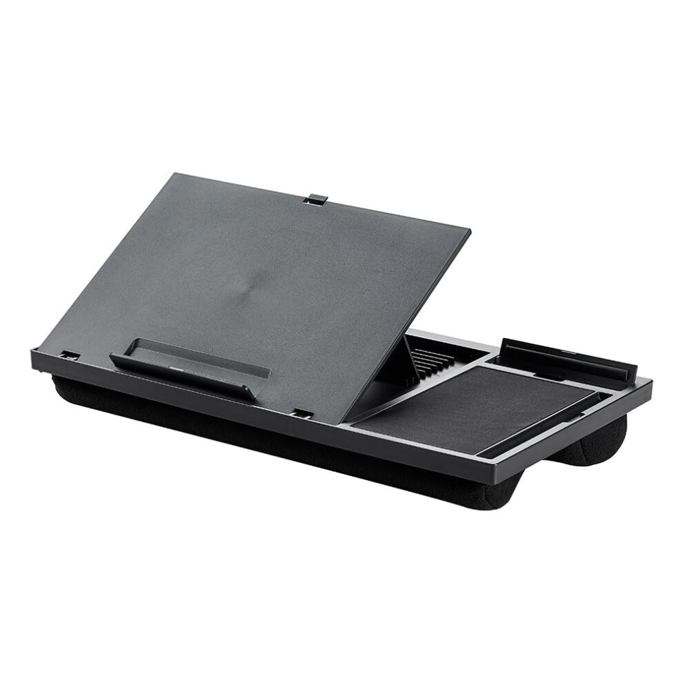 Height Adjustable Laptop Stand With Mouse Pad And Phone Holder For Desk Black 9347817355192
