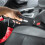 Car Steering Wheel Lock, Heavy Duty Retractable AntiTheft Device, Adjustable Length, Black Ref: 5144 4