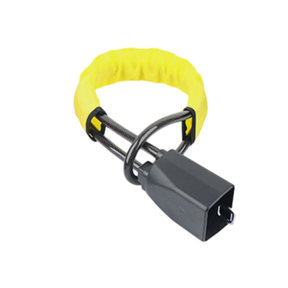 Car Steering Wheel Lock Heavyduty Retractable Antitheft Device Adjustable Length Yellow 9199774665865