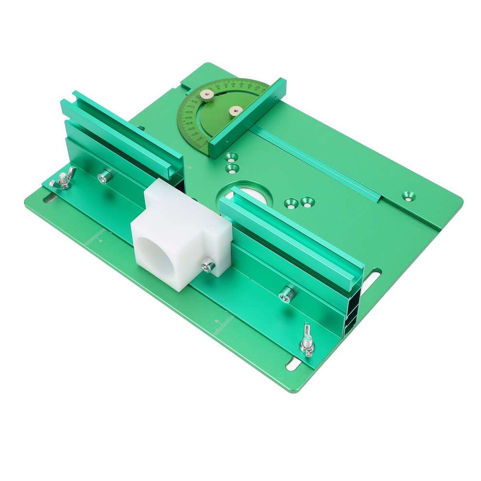 Aluminium Router Table Insert Plate 64-66Mm Green, 51Mm Lift 9451383012646