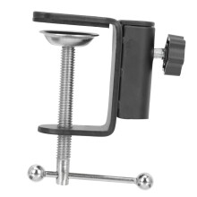 Metal Microphone Base Pole Clamp Mic Clip Desk Mount For Singing Stand Bracket Base Holder