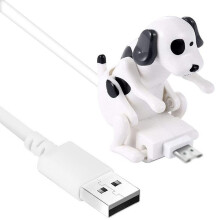 Adorable cargador USB con forma de perro para dispositivos móviles, interfaz USB reforzada de carga rápida, lindo juguete de carga USB con