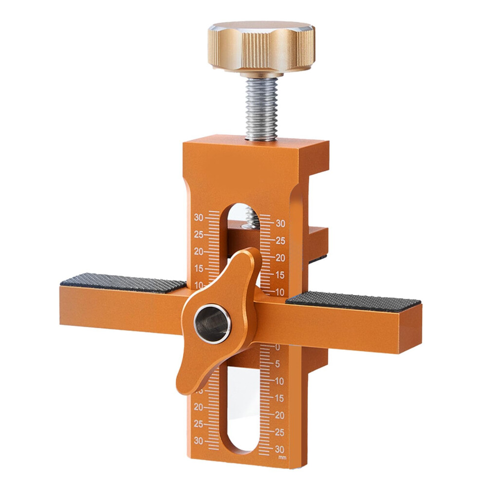 Adjustable Cabinet Door Mounting Jig With Support Arm And Clamp, Aluminum Alloy Leveling Tool 9189345513442