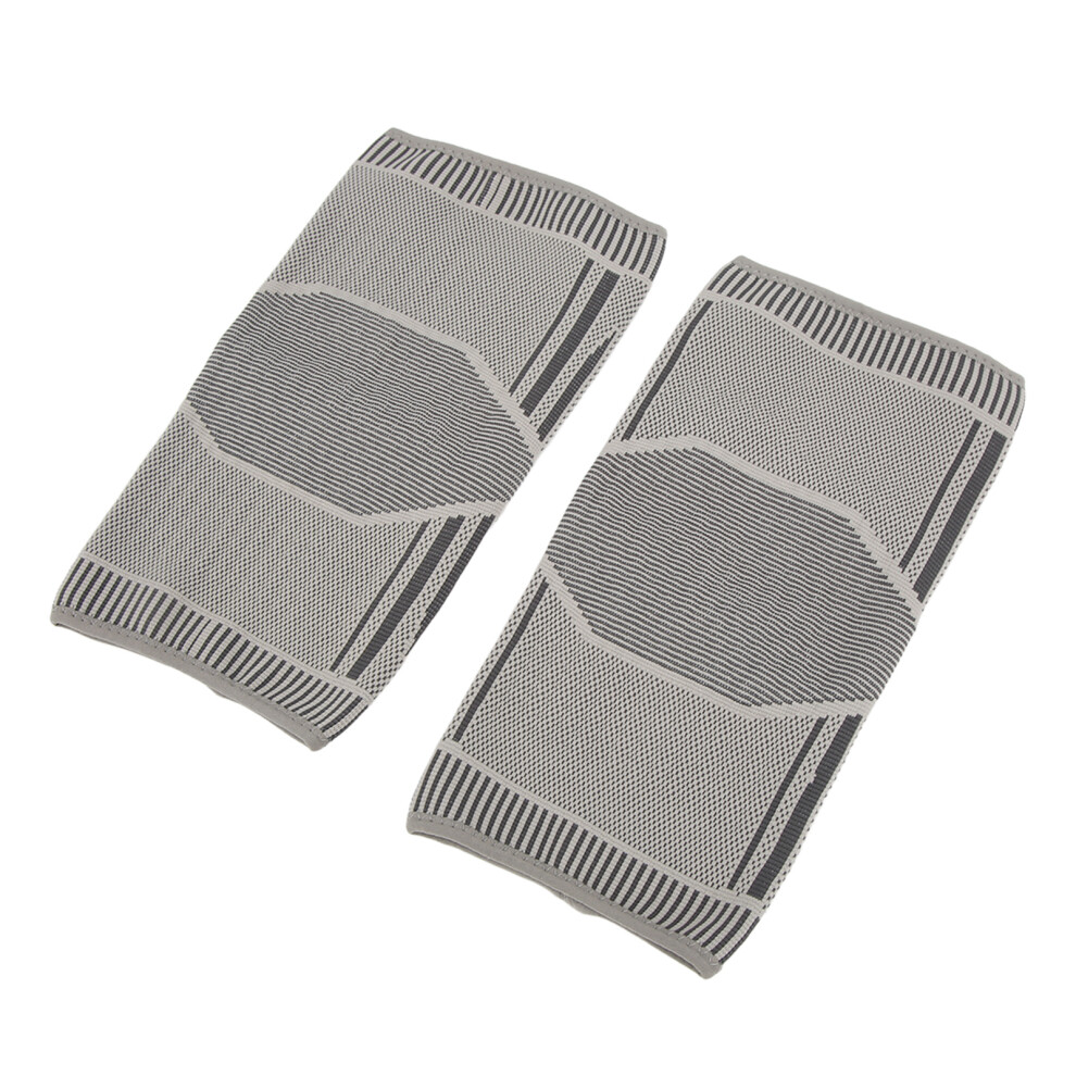 Graphene Double Side Knee Support Brace Wormwood Natural Heating Cold Protection L