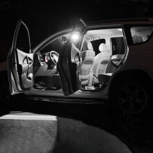 (Valkoinen) Volkswagen VW Golf 5 6 7 MK5 MK6 MK7 12 kpl auton LED-polttimot sisätilojen lukulamppu peilikaapille