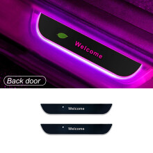 (Takaovi - 2 kpl - Muille) LED-poljinlamppu RGB Neon-tervetulovalo Renaultille, Hyundaille, Toyotalle