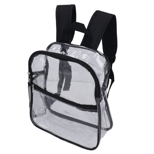 Travel-Friendly Transparent Backpack - Easy Access & Security Check 1