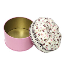 Pink Pumpkin Pin Cushion Box Sewing Kit with 2 in 1 Storage for DIY Craft and Home Use
