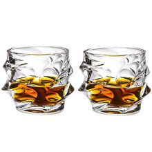Glass Whiskey Glasses, 2Pack, Japanese Crystal Whisky Glass, Old Fashioned Glasses, Cognac Glasses