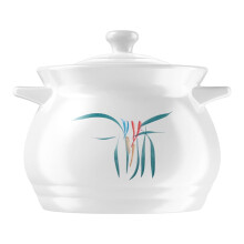 Ceramic Clay Cooking Pot 2L Capacity, DoubleHandle Lid Stockpot, Casserole Dish, Earthen Clay Pot, For Ceramic Cookware