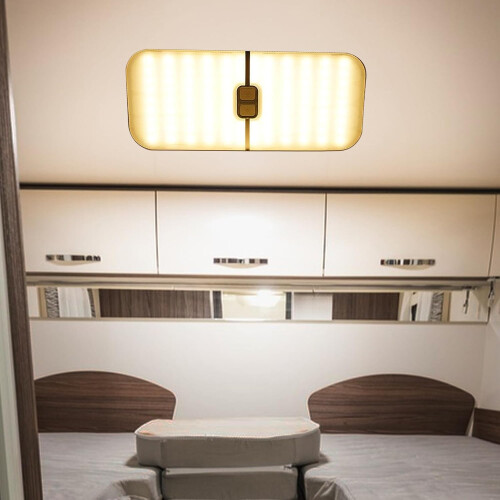RV LED Interior Lights 1230V Dimmable Ceiling Fixture with Triple Color Temperature and Memory Function 1