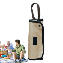 Camping Cutlery Roll Bag Rollable 12 Compartments Camping Utensil Organizer Portable Multipurpose Storage