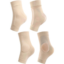 2 pairs of beige padded skating socks, ankle protectors for boots, skates, splints and braces