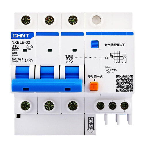 Interruttore differenziale Chint Nxble-32 3P 300 mA 6 kA tipo B6