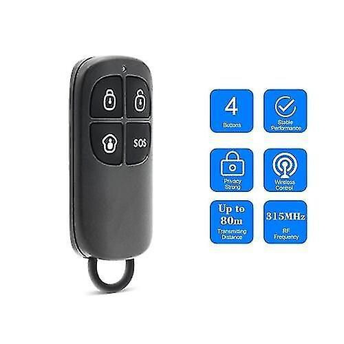 Chuango RC-80 315 MHz Wireless Remote Control with Keyring WS36807 2