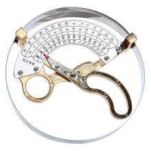 Stainless steel hat ruler, scissor type, ring compass for measuring adult hat sizes
