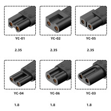 Confezione da 6 adattatori di alimentazione USB-C per tagliacapelli, rasoi e altri dispositivi elettrici per la bellezza.