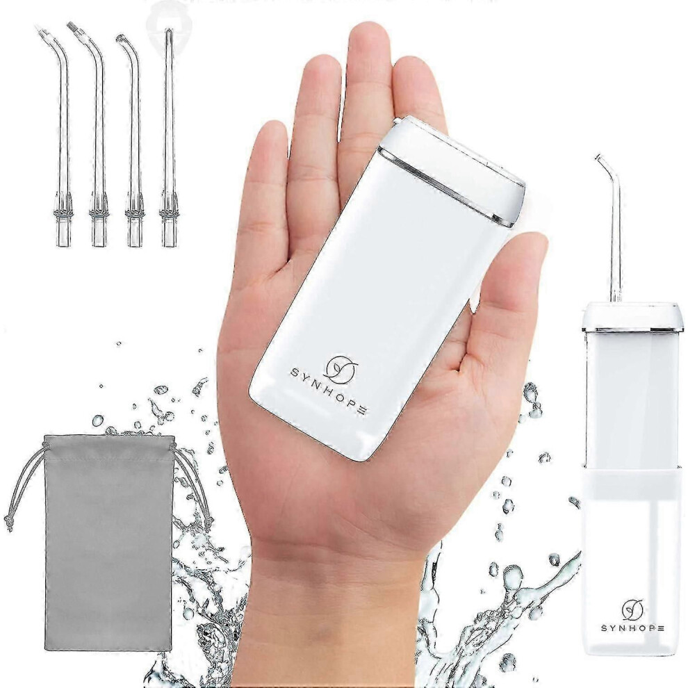 Water Flosser Mini Cordless Portable Oral Irrigator Telescopic Water Tank 3 Modes IPX7 Waterproof Home Travel