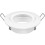 10x GU10 Recessed Spotlight Aluminum White, Round Extra Flat Ceiling Mounting Frame With Socket For LED 2