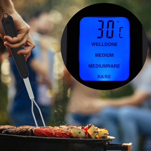 Digital BBQ Thermometer Fork - Instant Read, Dual Probe, LED Display 2
