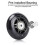 Τροχοί Skate με Ρουλεμάν 70mm, Μαύροι 4