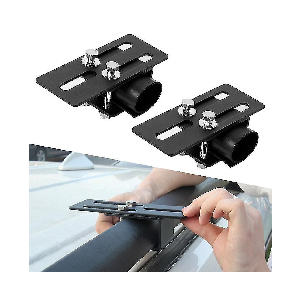 2Pcs Car Roof Rack Bracket Crossbar Luggage-Rack Mounting Holder For Car Suv Led Bar Work Car Accessories Light 8376355610037