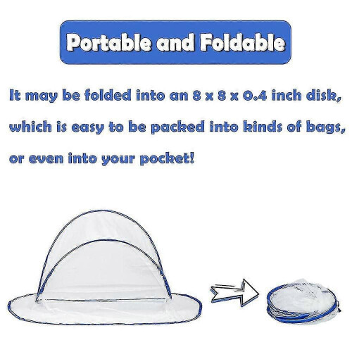 Portable Pop-up Mosquito Net Sleeping Bag Bug Net For Bedding Camping Patio 2
