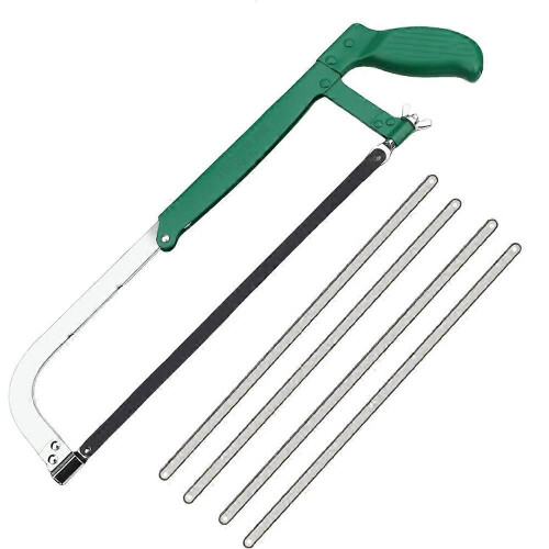 Professional butcher saw set for cutting bones + 2 spare blades