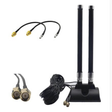 5G LTE CPE router antenna, SMA male connector, high gain 46 dBi, 5G external extension cable, magnetic base