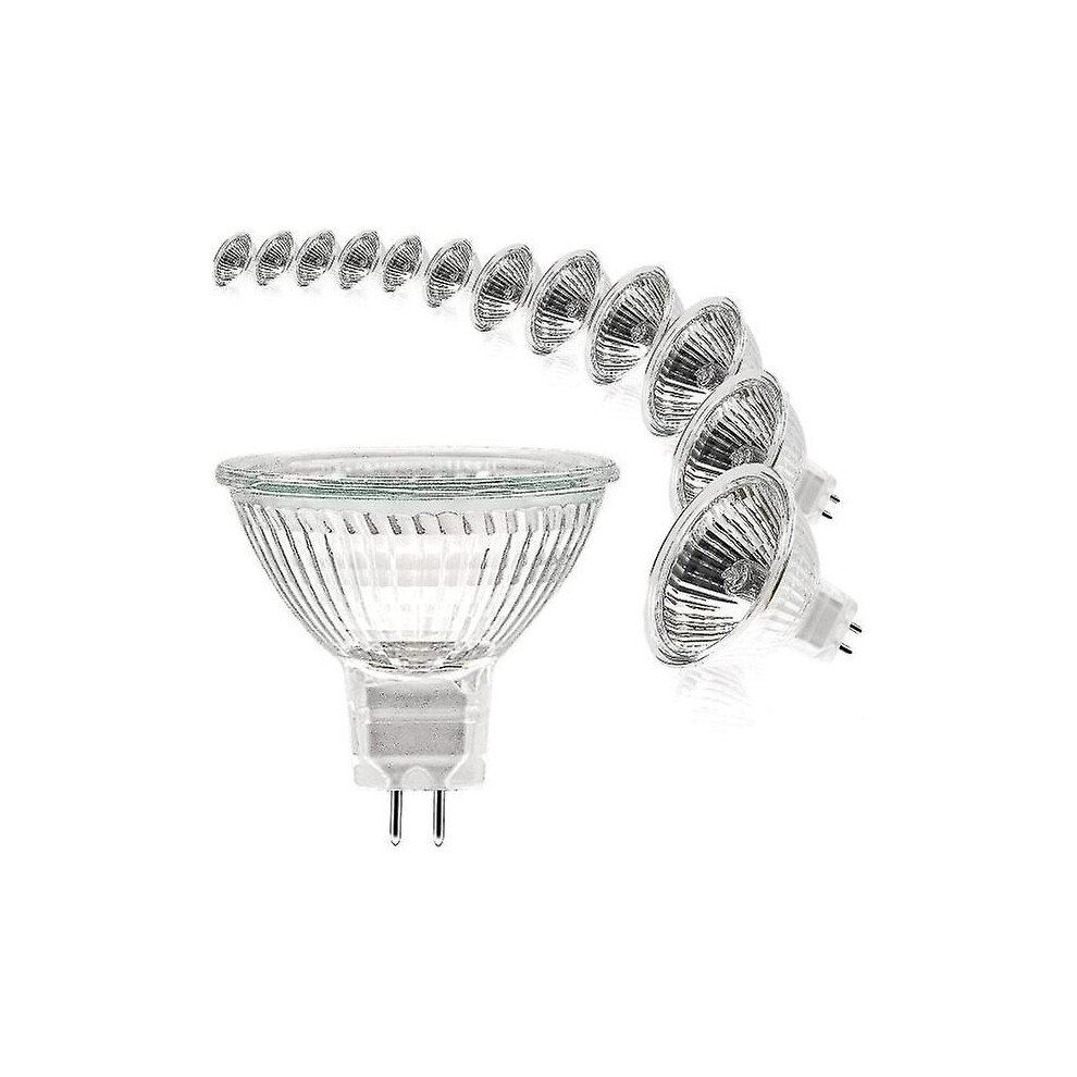 Mr16 Spot Bulb 12V 20W Bulb Gu5.3 Bulb Dimmable 2 Pin Halogen Bulbs Warm 2700K Pack Of 12 (Mr16-20W-12P) [Xh] Light/White 8592900761782