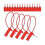 1000 numbered self-locking plastic cable ties with security seals 1