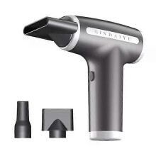 Secador de pelo inalámbrico, múltiples accesorios para limpiar y secar el cabello, alta potencia de viento.