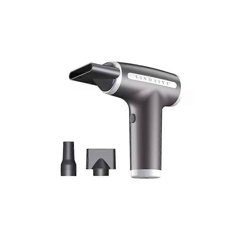 Wireless hair dryer, multiple nozzles for cleaning and hair drying, strong wind power