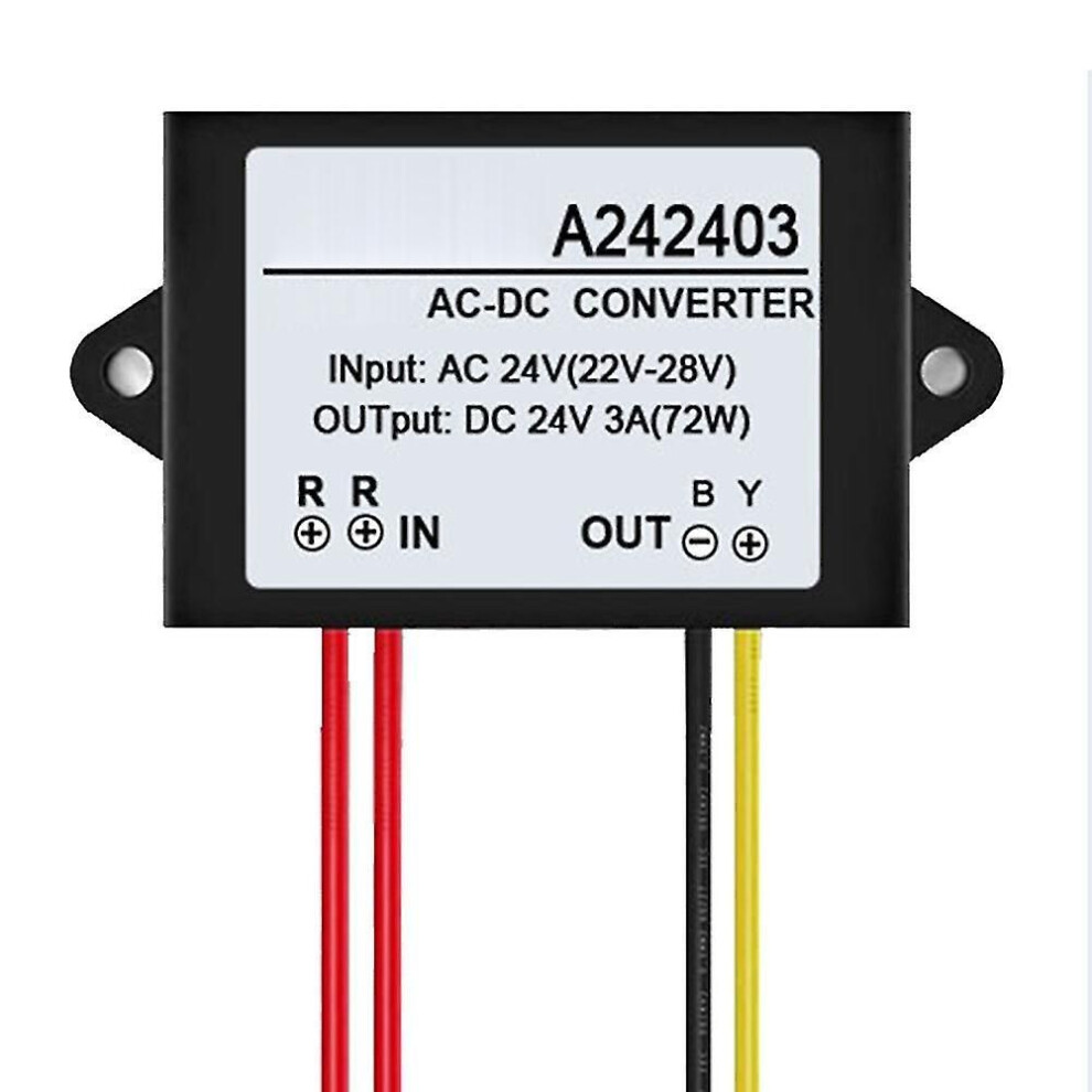 Photos - Other Electrical Equipment AC 24V to DC 24V 1/2/3A Converter â Mini Waterproof Power Supply Module Qinhai