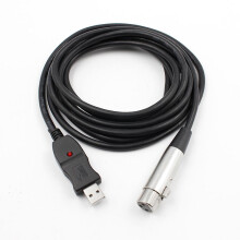 Cable de micrófono USB macho a XLR hembra
