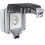 IP66 weatherproof outdoor socket with hinged cover 1