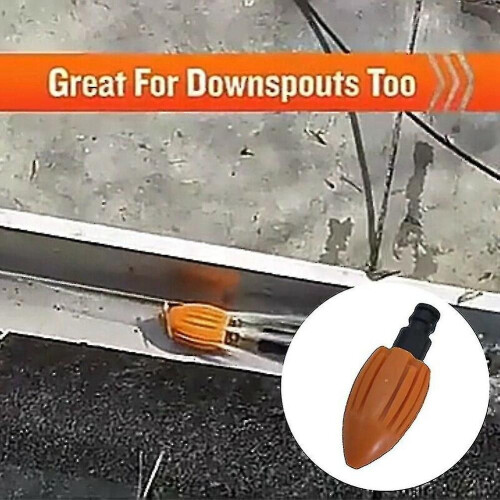 Ακροφύσιο καθαρισμού αποχέτευσης Water Rocket - Πορτοκαλί 2
