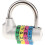 2pcs 4 Letter Dial Combination Padlock 4 Letter Code Pas  Lock - Silver 3