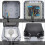 IP66 weatherproof outdoor socket with hinged cover 3