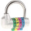 2pcs 4 Letter Dial Combination Padlock 4 Letter Code Pas  Lock - Silver 5