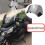 Adjustable clear windshield extension spoiler for motorcycle 2