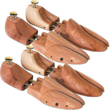 Tendiscarpe in legno di cedro - Paio per taglie 44-45 (EU), marrone