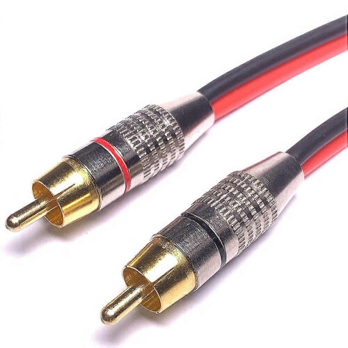 RCA-adapter luidsprekerkabel, 2 kanalen, 30 cm 2
