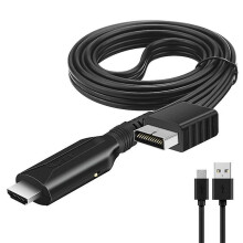 Cable adaptador compatible con PlayStation 2 (PS2) para audio y vídeo HDMI, RCA AV HD